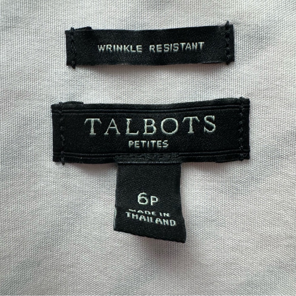Collared Button Up Blouse Talbots Petites Women 6… - image 5
